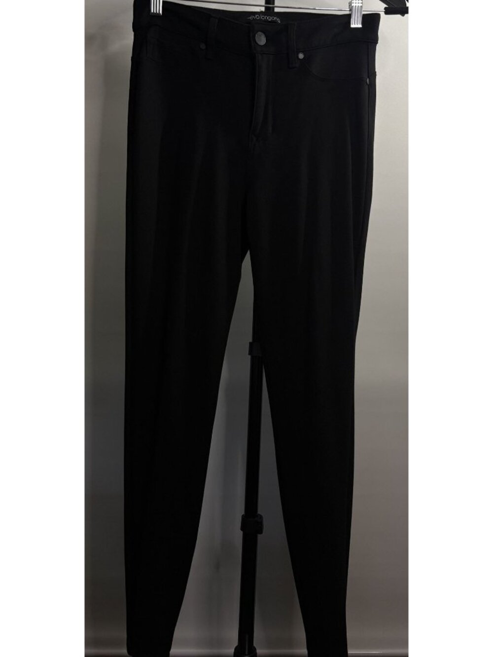 Eva Longoria Women's Black Skinny Slim Fit Jeggings Stretchy Pants High Rise 10 - Picture 3 of 16